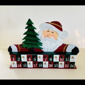 Santa Advent Calender in Wood with Suprises